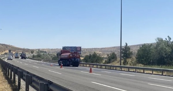 Ankara’da korkutan anlar! Metenol yüklü tanker kaza yaptı